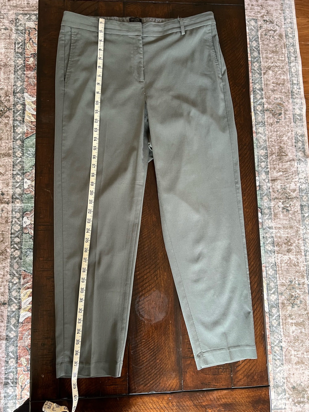 J.Jill Wearever Refined Pants Size 16 Olive Green Straight Leg Travel